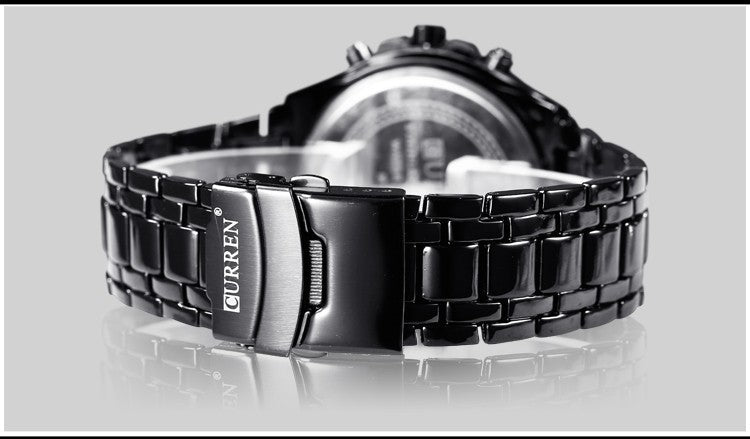 Men's Watch Business Steel Belt Quartz Watch 36.00 AED