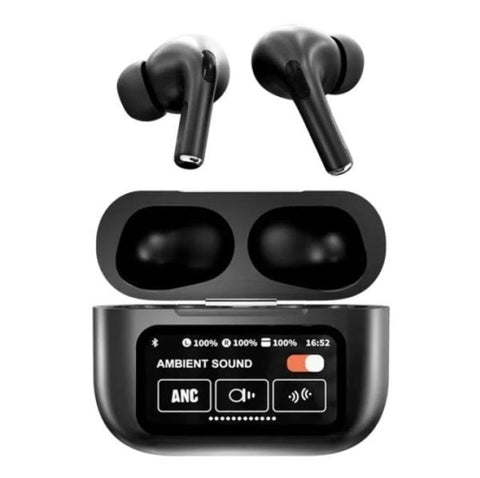 A9 Pro Earbuds Anc/enc Dauble Dark Tuch Screen Display - dzamart store