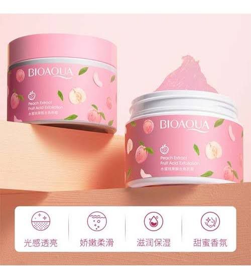 Bioaqua Peach Extract Fruit Acid Exfoliating Face Gel Cream 140g - dzamart store