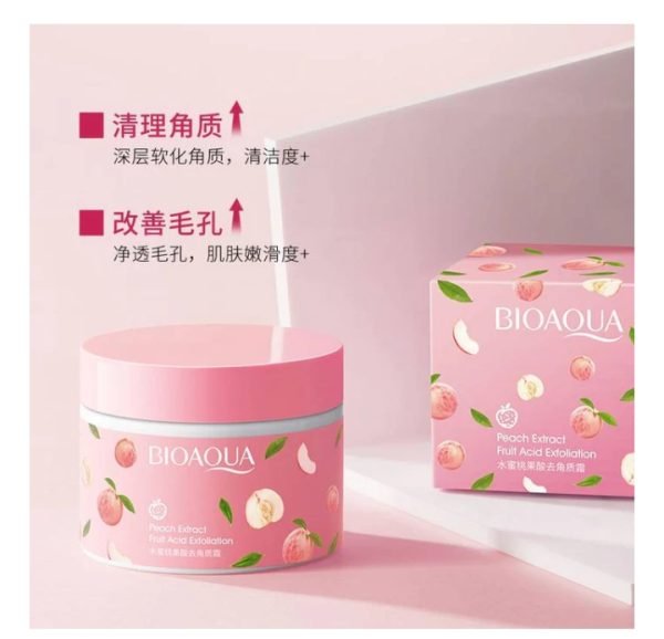 Bioaqua Peach Extract Fruit Acid Exfoliating Face Gel Cream 140g - dzamart store