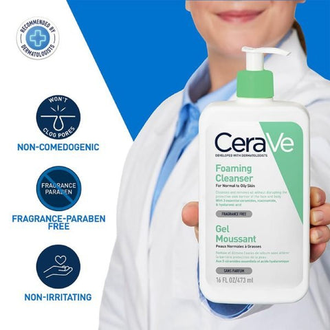 Cerave Foaming Facial Cleanser – 237 Ml - dzamart store