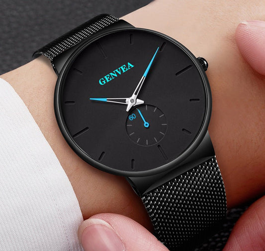 Fashion Casual Geneva Mens Watch Quartz Stainless Steel Brand Wristwatch