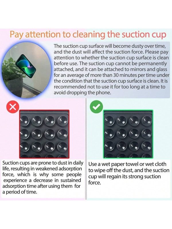 Mobile Phone Silicone Suction Cup Square - dzamart store